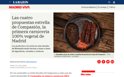La Razón: Las cuatro propuestas estrella de Compasión, la primera carnicería 100% vegetal de Madrid